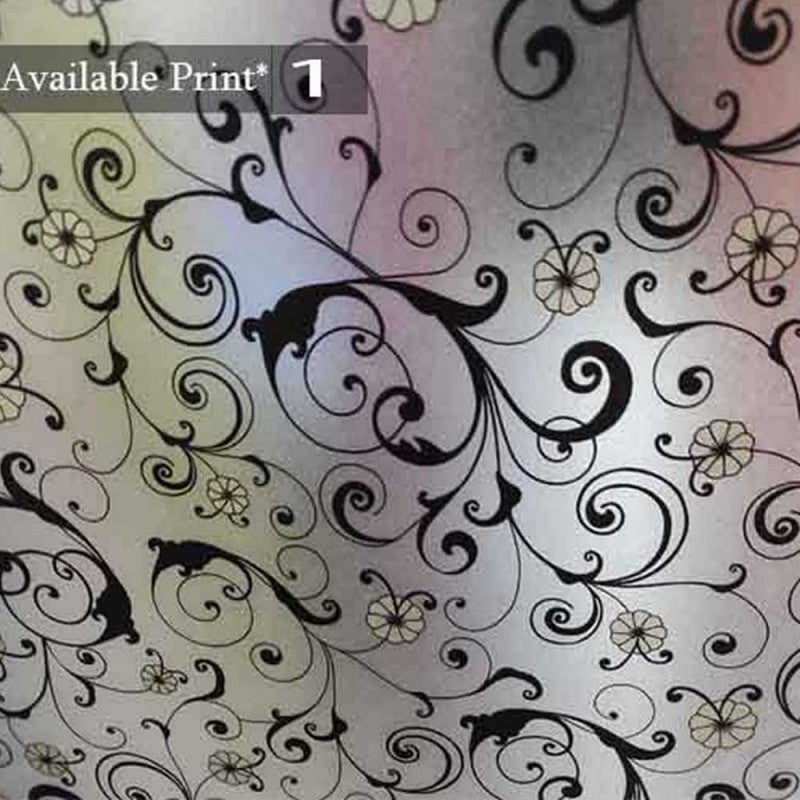 Window Glass Wallpaper Sticker Florals Fancy Pattern