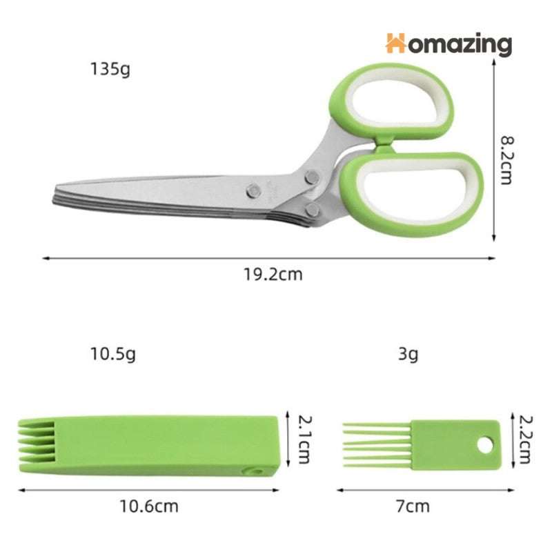 Food Scissor Stainless Steel With Cleaning Comb
