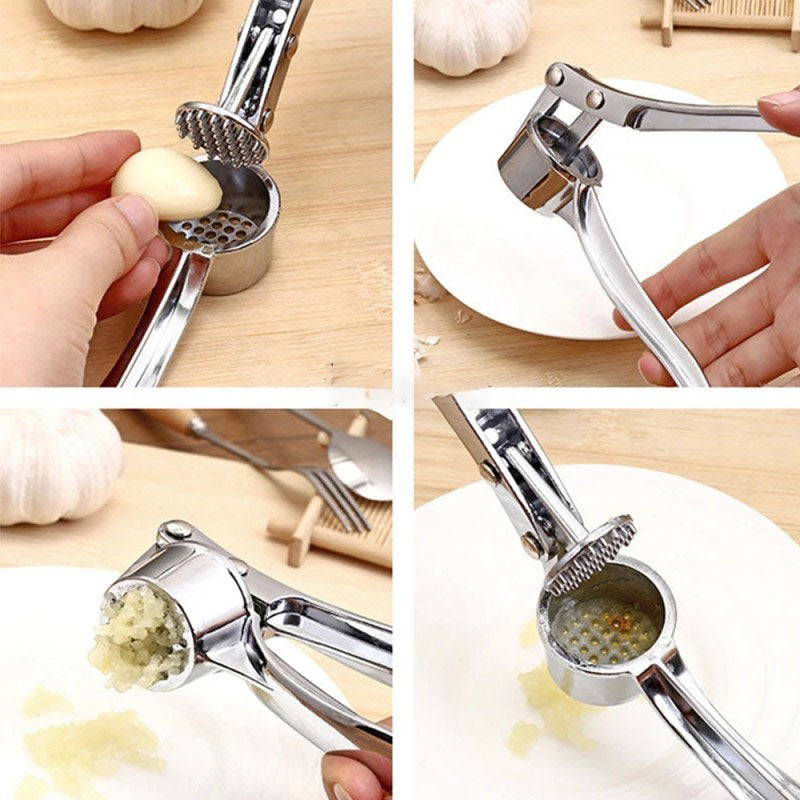 Manual Garlic Press Crusher Stainless Steel