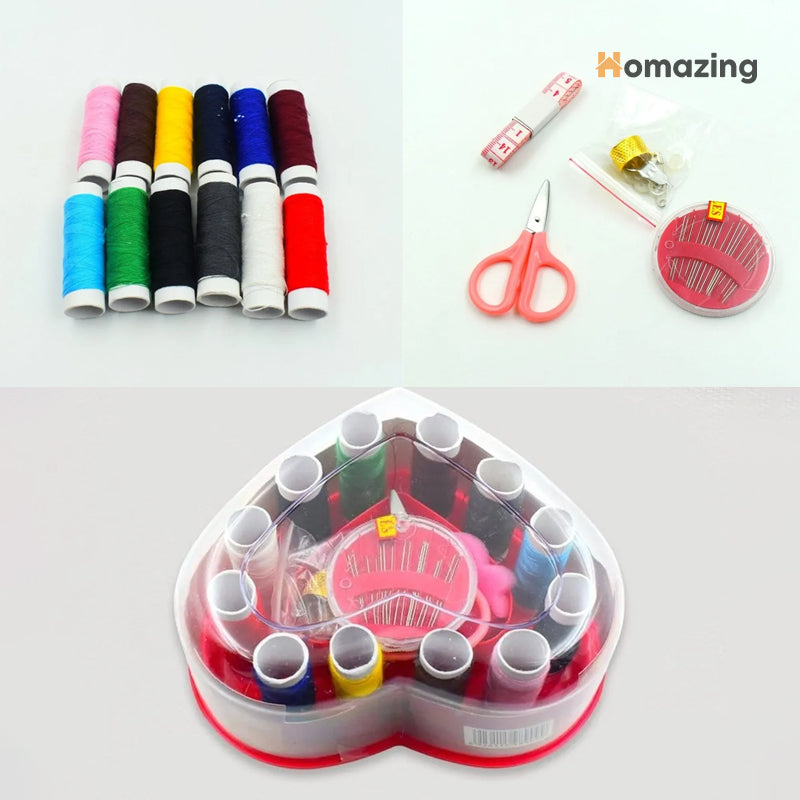 Sewing Kits Box Heart Shaped