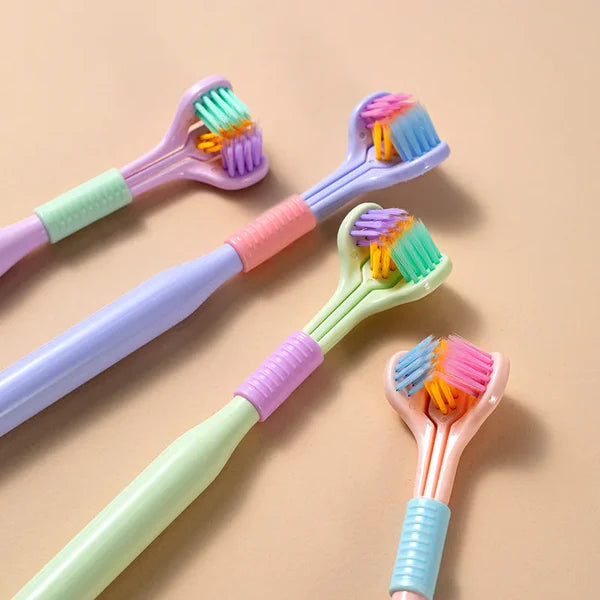 3 Sided 360° Rotating Toothbrush Pack of 2