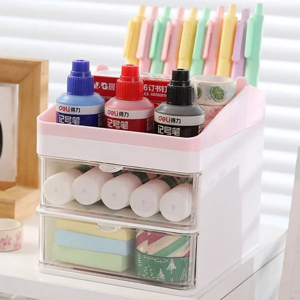 Cosmetic Desktop Storage Box Makeup & Skincare Organizer