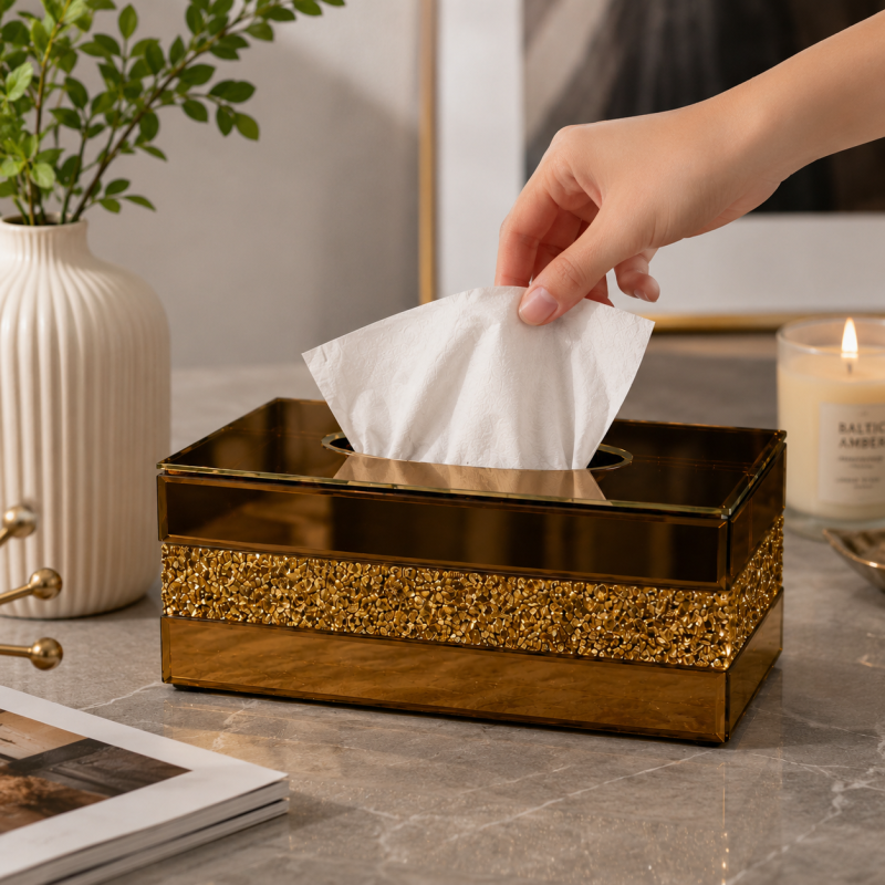 Modern Tissue Box Elegant Decorative Tissue Holder