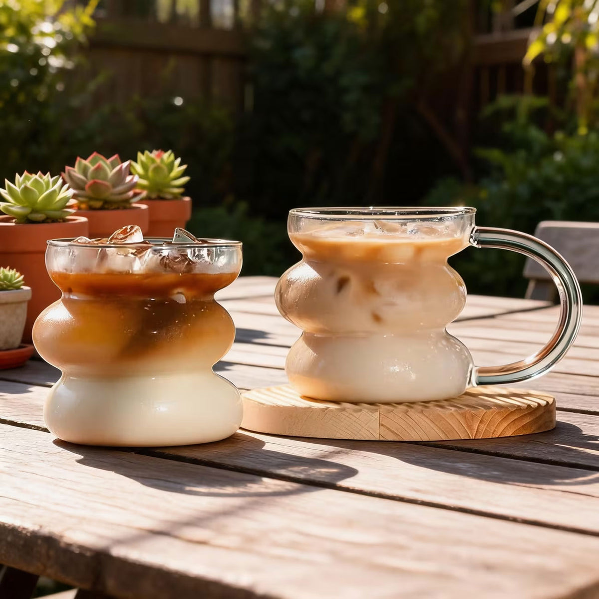 430ML Borosilicate Glass Cup with Handle