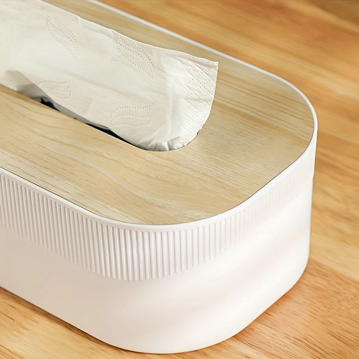 Modern Wooden Head Tissue Box for Home & Office