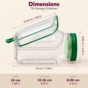 Portable Salad & Meal Prep Jar with Dressing Cup