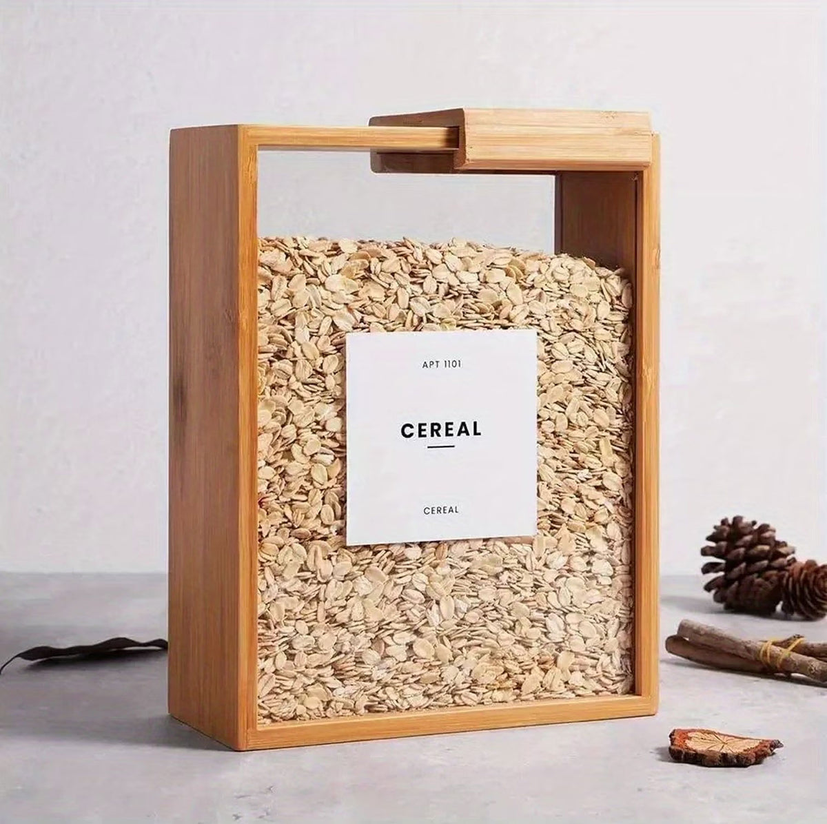 Small Wooden Multi-Purpose Jar Box Premium Kitchen Storage Container