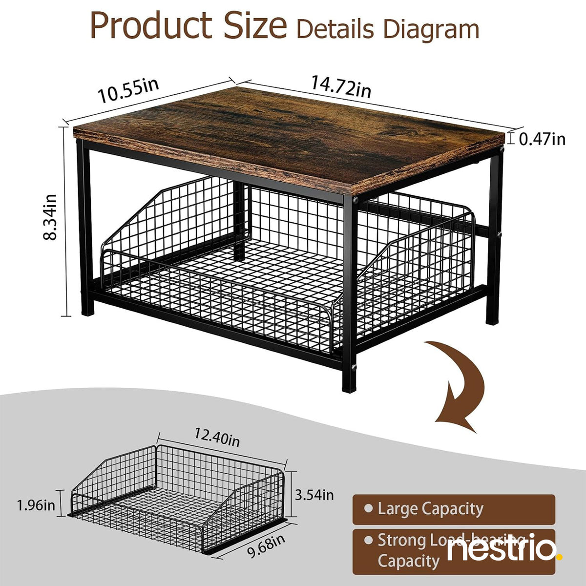 Sliding Kitchen Counter Organizer