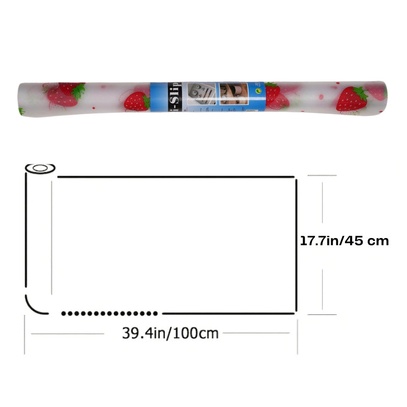 Anti-Slip Drawer Strawberry PVC Sheet Roll