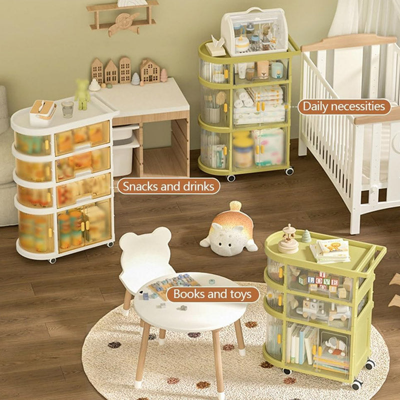 4 Layer Foldable Storage Freestanding Organizing Cart
