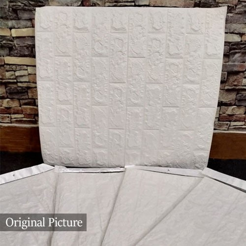 Pack Of 4 3D Foam Brick Wall Sheets 3MM