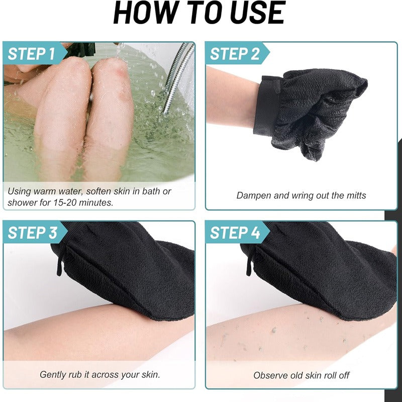 Exfoliating & Dead Skin Remover Mitt Glove
