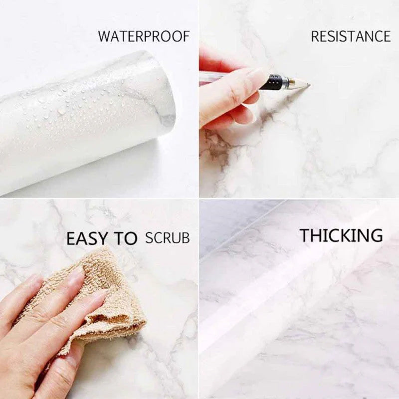 Marble Adhesive Paper Granite Grey 60 X 200 Cm