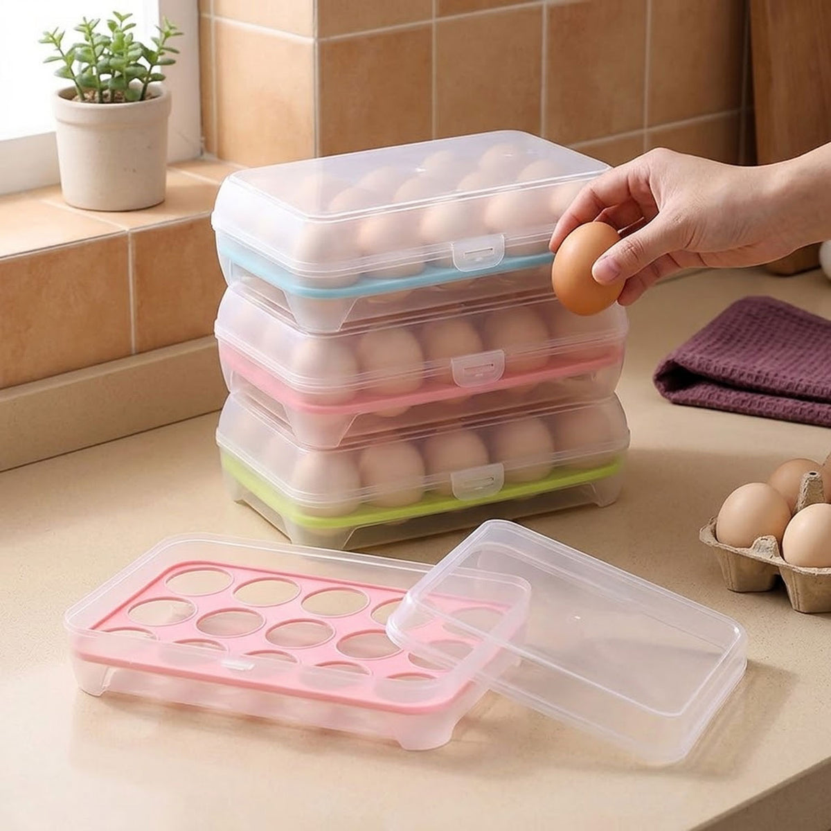 15 Grid Egg Storage Box