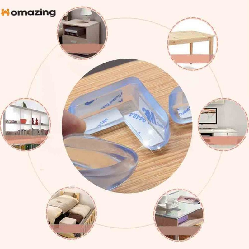 4 Pcs Silicone Table Corner Edge Protector Covers