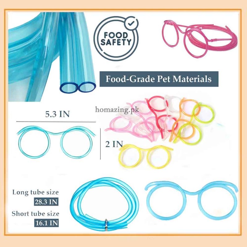 Creative Eyeglasses Straw Drinking