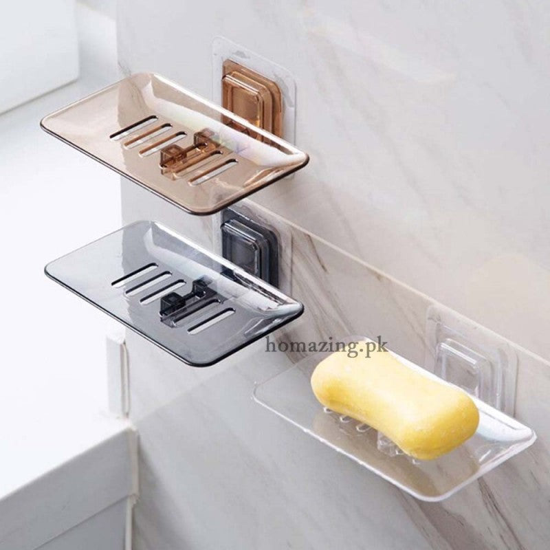 Wall Mounted Soap Drain Dishes Tray