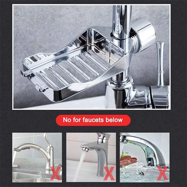 Sink Faucet Storage Rack Stainless Steel