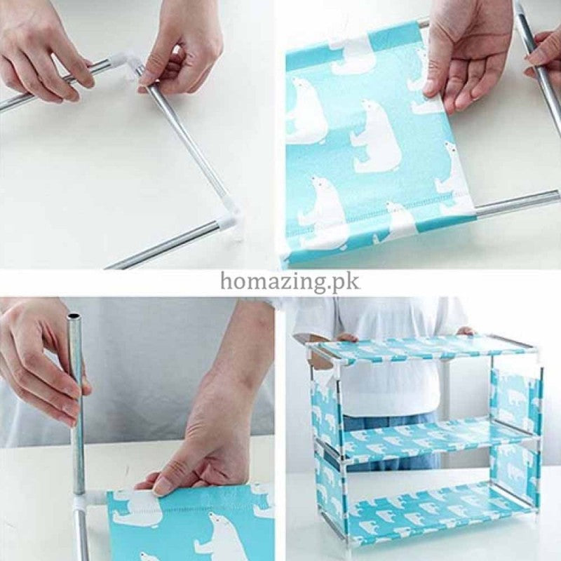 4 Layer Printed Shoe Rack DIY