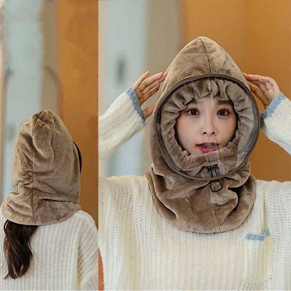 Cute Winter Hedging Face Mask Cap