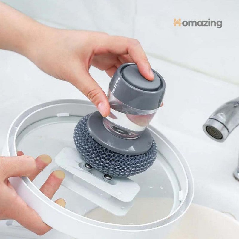 Soap Dispensing Palm Brush