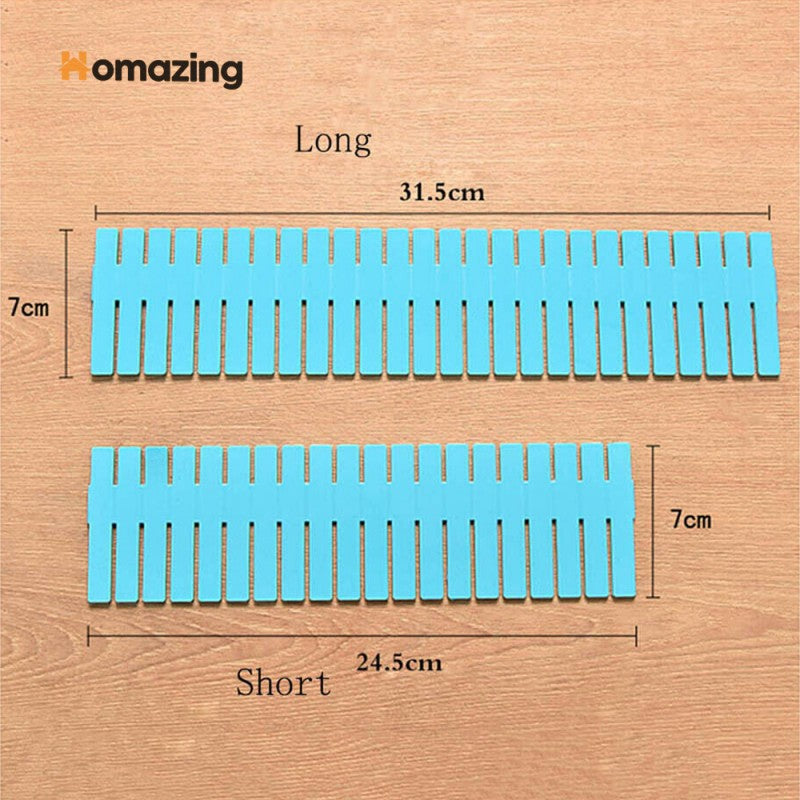 Drawer Divider 4 Strips Adjustable Drawer Organizer