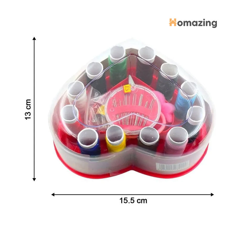 Sewing Kits Box Heart Shaped