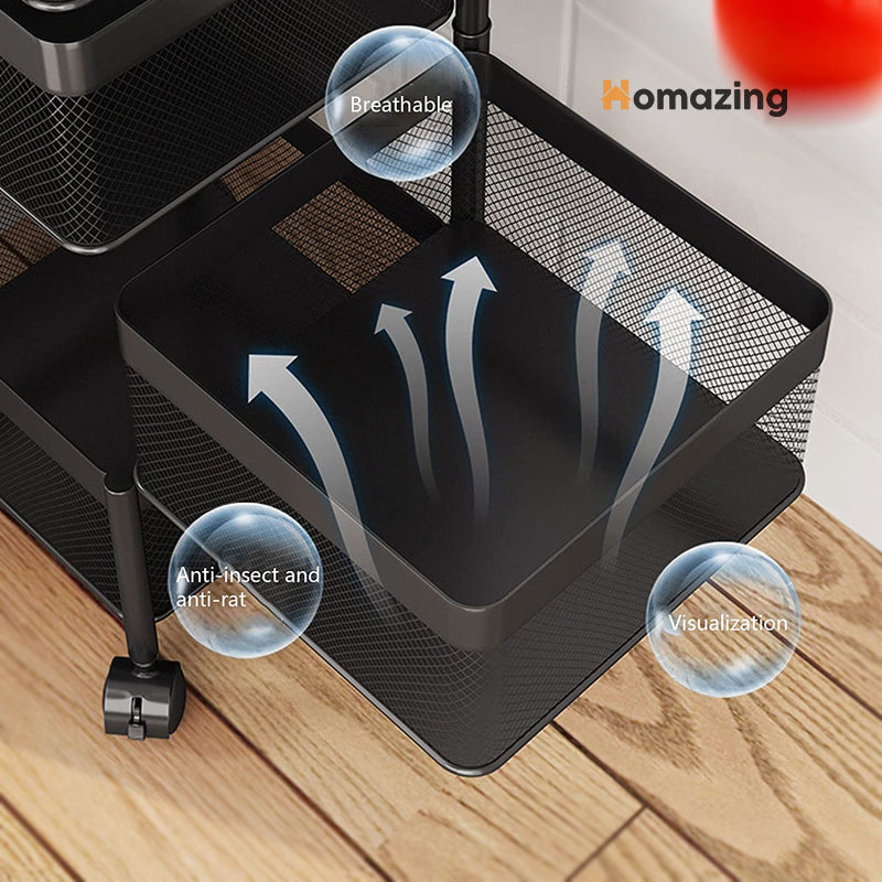 Premium Square Metal Trolley