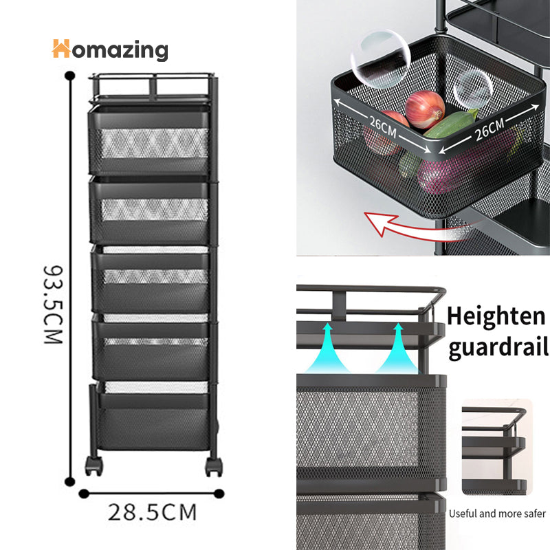 Premium Square Metal Trolley