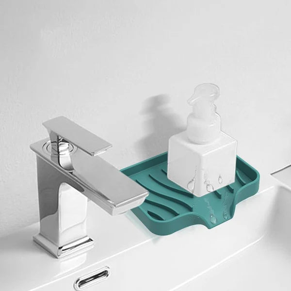 Silicone Soap Dish with Drainage Non Slip Bathroom Soap Holder