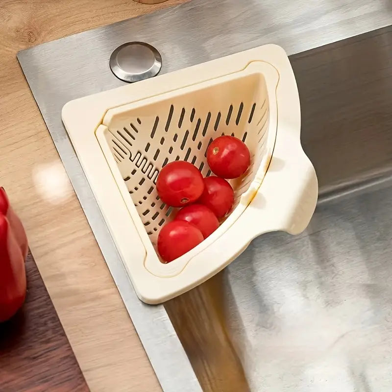 Magnetic Corner Sink Drain Basket Kitchen Strainer