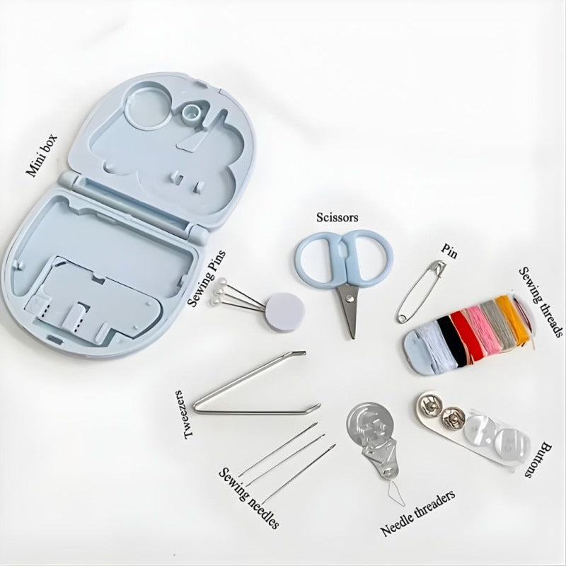 Mini Sewing Kit with Thread Organizer Portable Stitching Set