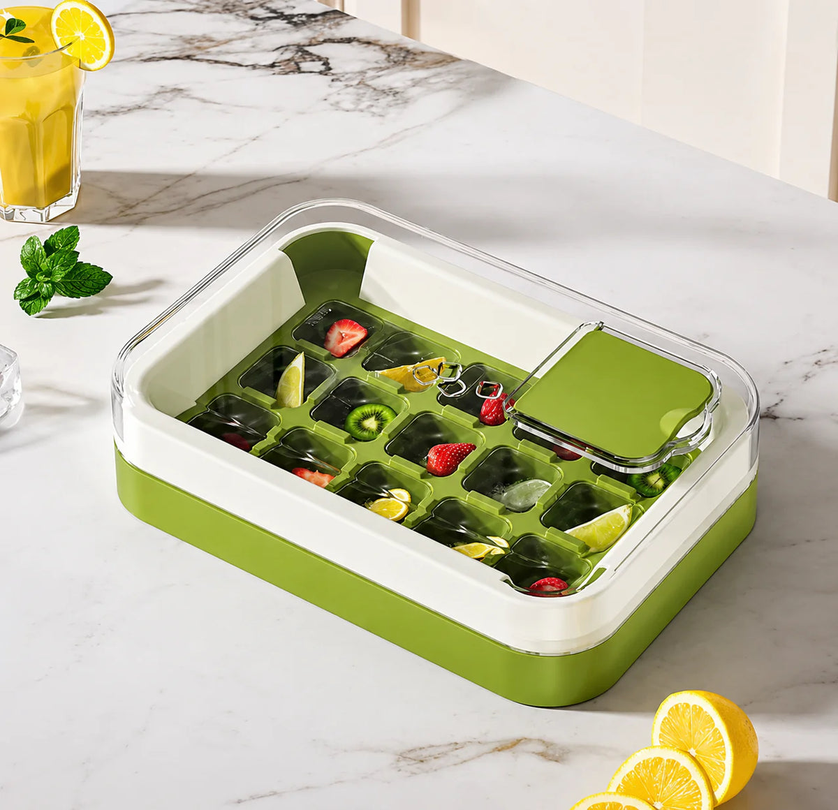 15 Cube Acrylic Ice Tray Reusable Ice Cube Mold