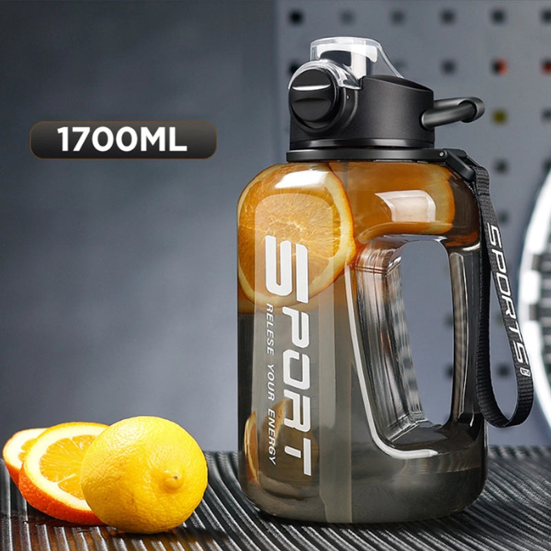 Large Capacity Water Bottle with Straw Leakproof Hydration Bottle