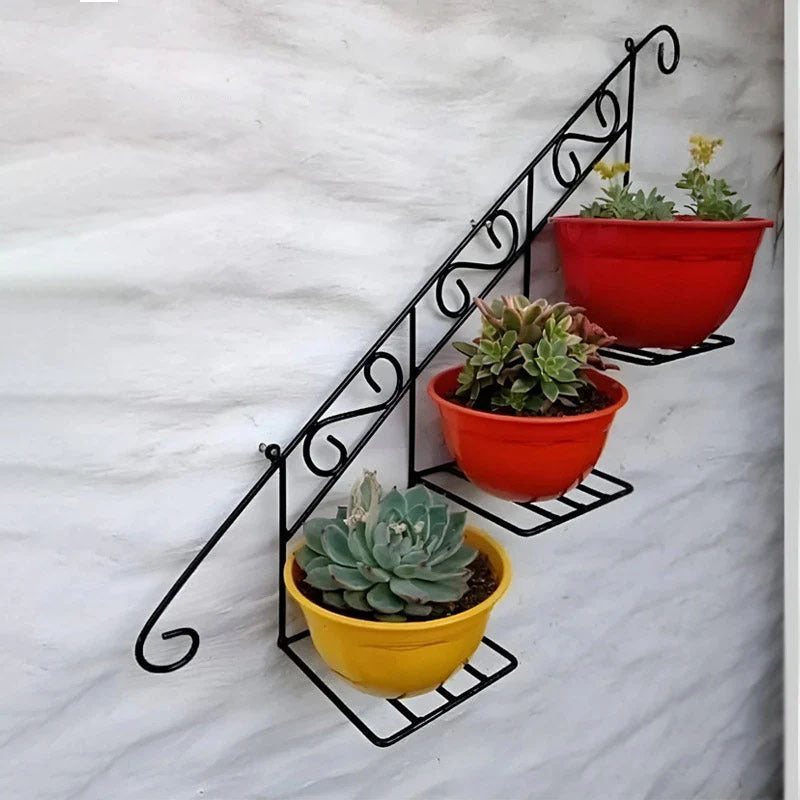 Staircase Floral Display Wall Basket
