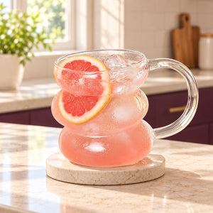 430ML Borosilicate Glass Cup with Handle