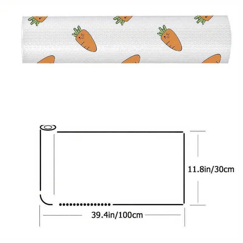 Anti-Slip Drawer Carrot PVC Sheet Roll