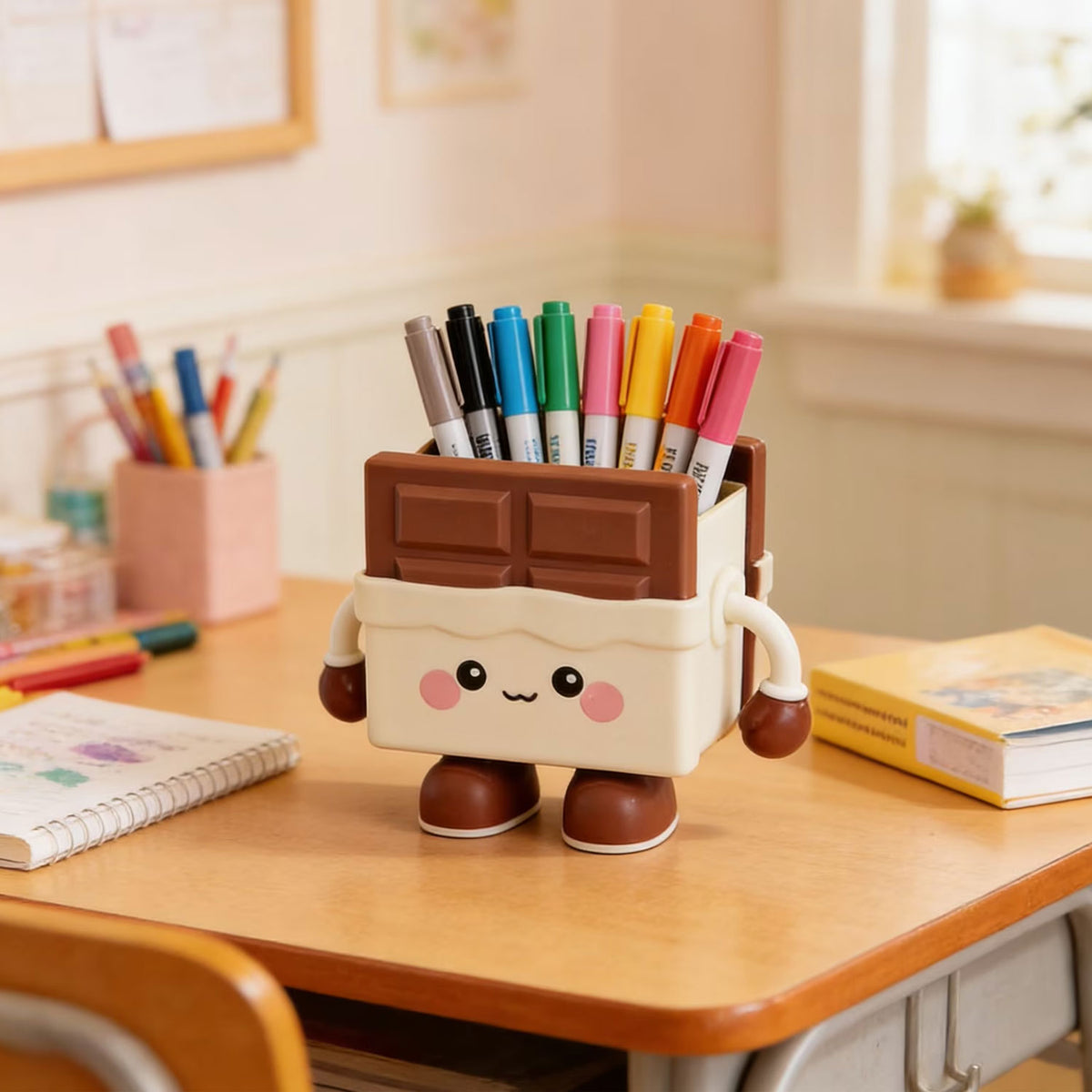 Cute Chocolate Bar Stationery Organizer