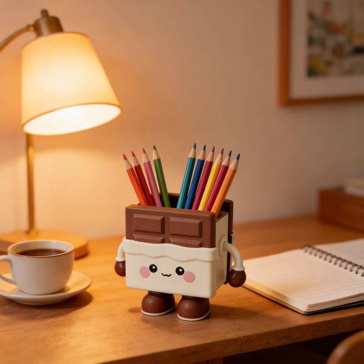 Cute Chocolate Bar Stationery Organizer