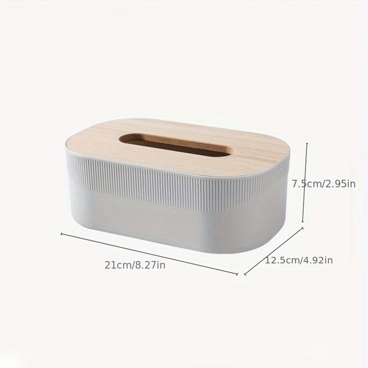 Modern Wooden Head Tissue Box for Home & Office