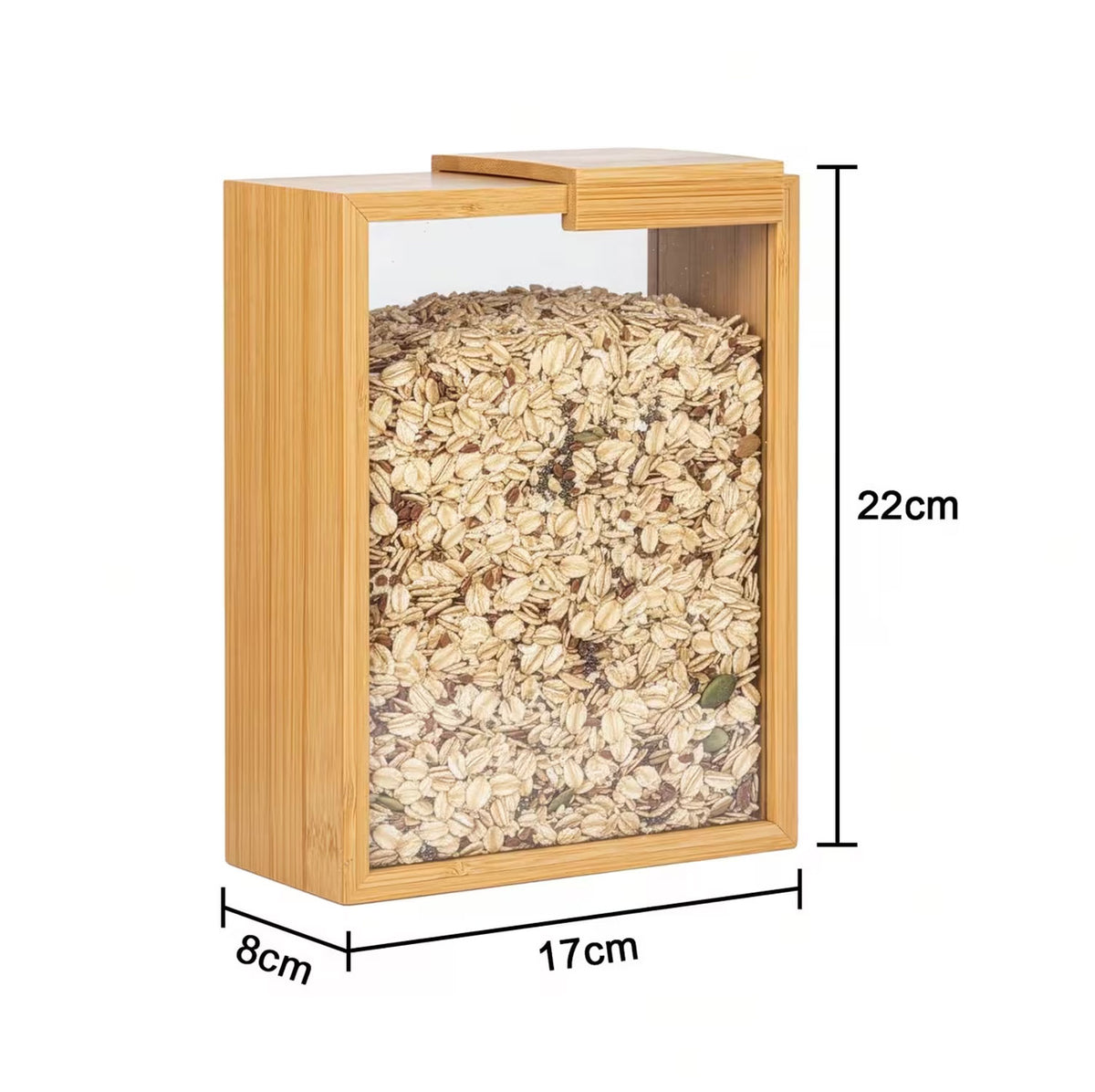 Small Wooden Multi-Purpose Jar Box Premium Kitchen Storage Container