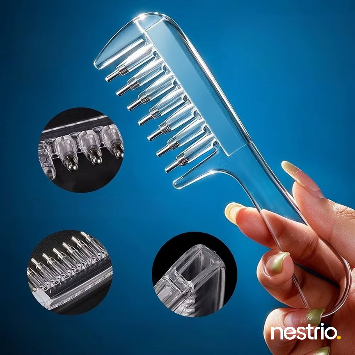 Scalp Liquid Applicator Comb Refillable Hair Serum Oil Dispensing Massage Comb