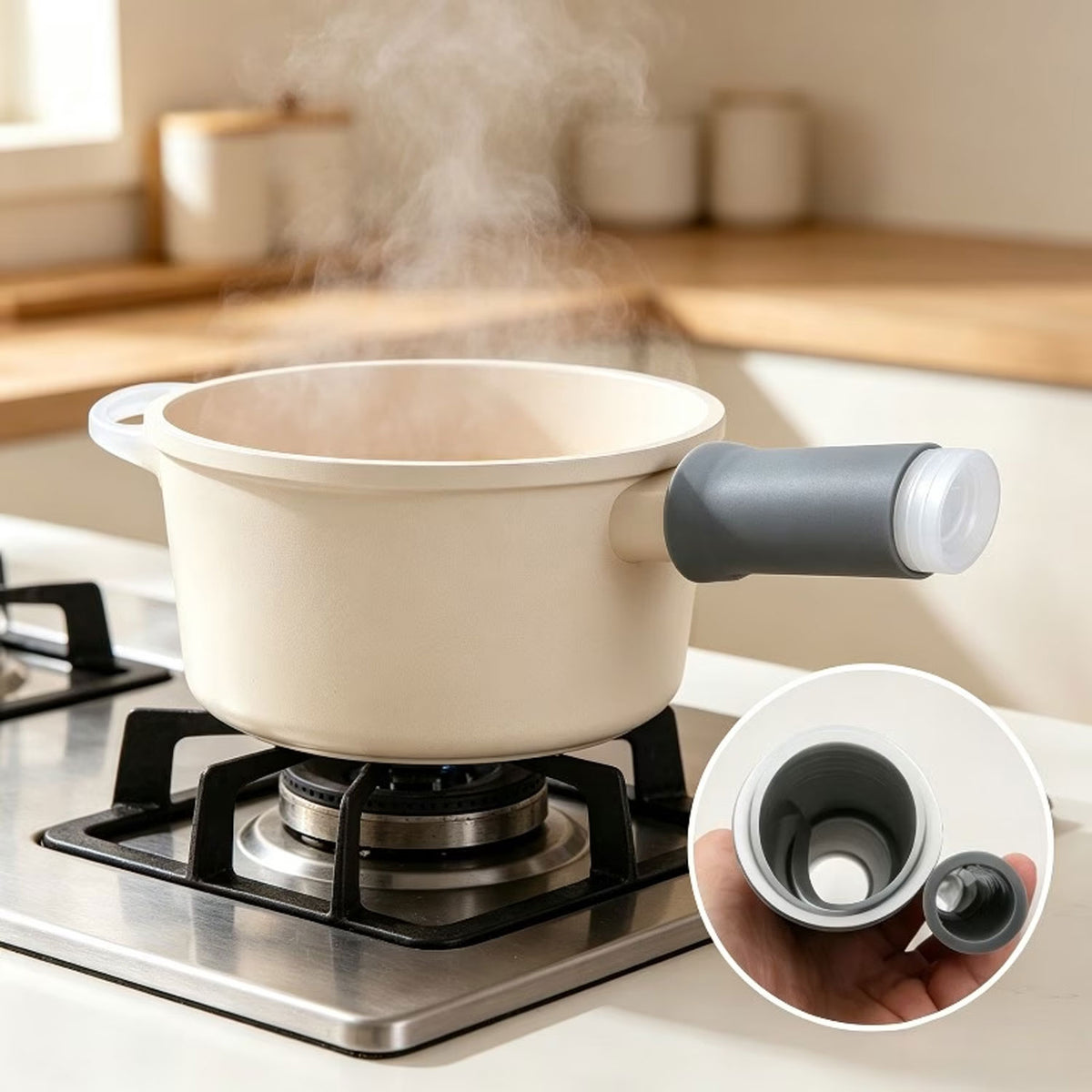 Silicone Cookware Handle Protector for Hot Pots & Pans