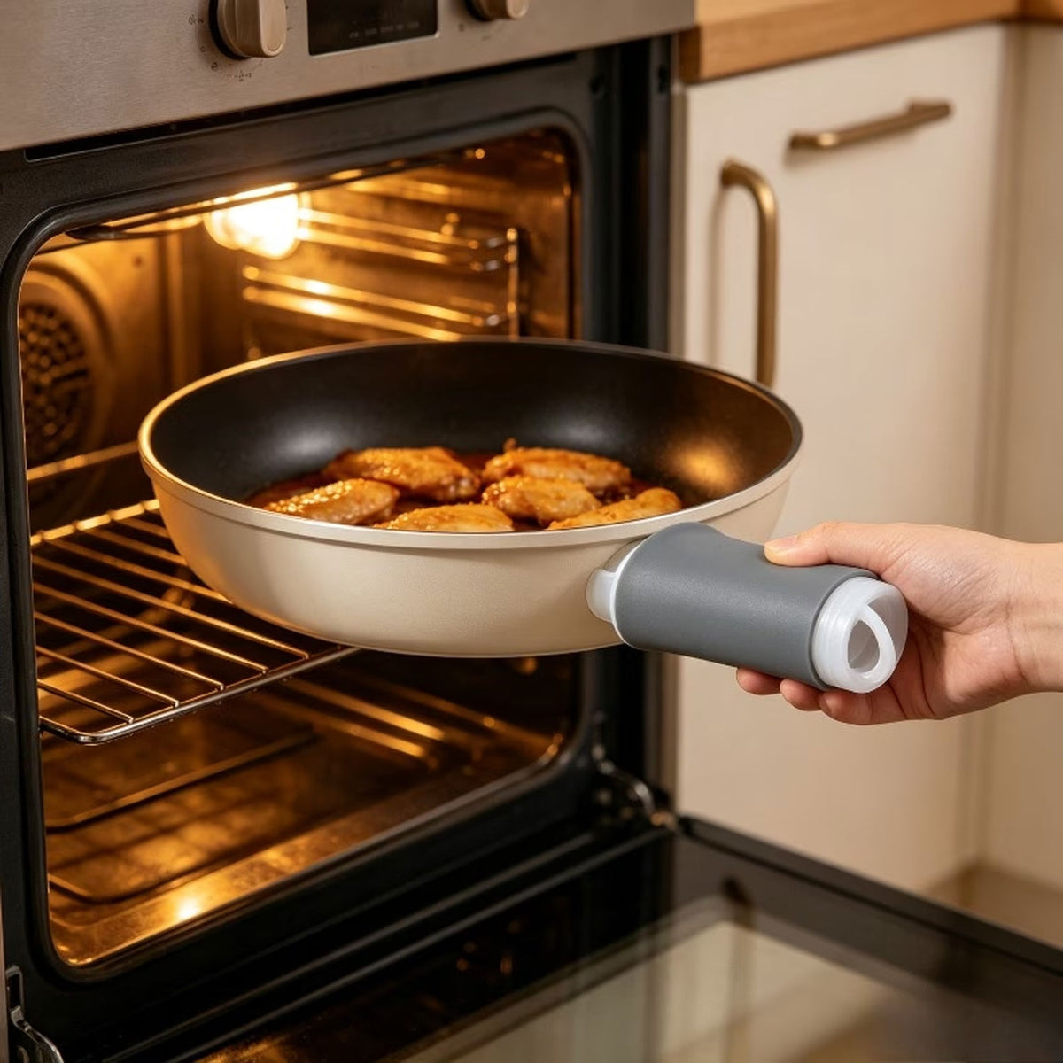 Silicone Cookware Handle Protector for Hot Pots & Pans
