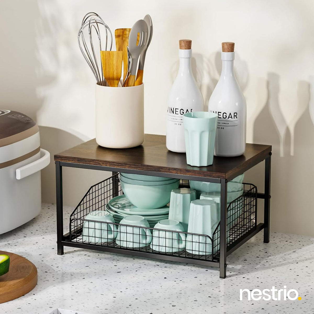 Sliding Kitchen Counter Organizer