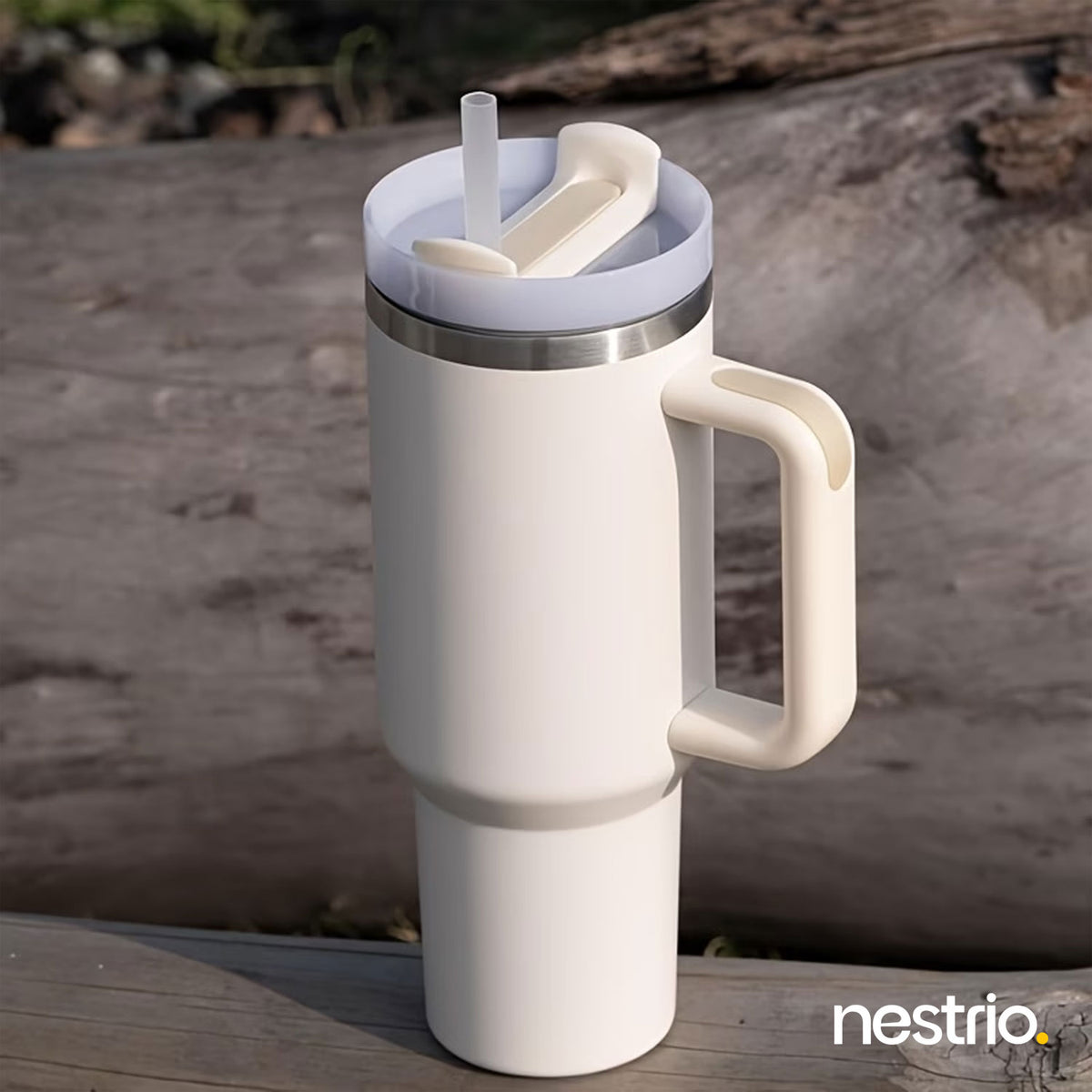 Stanley 40 OZ H2.0 FlowState White Tumbler