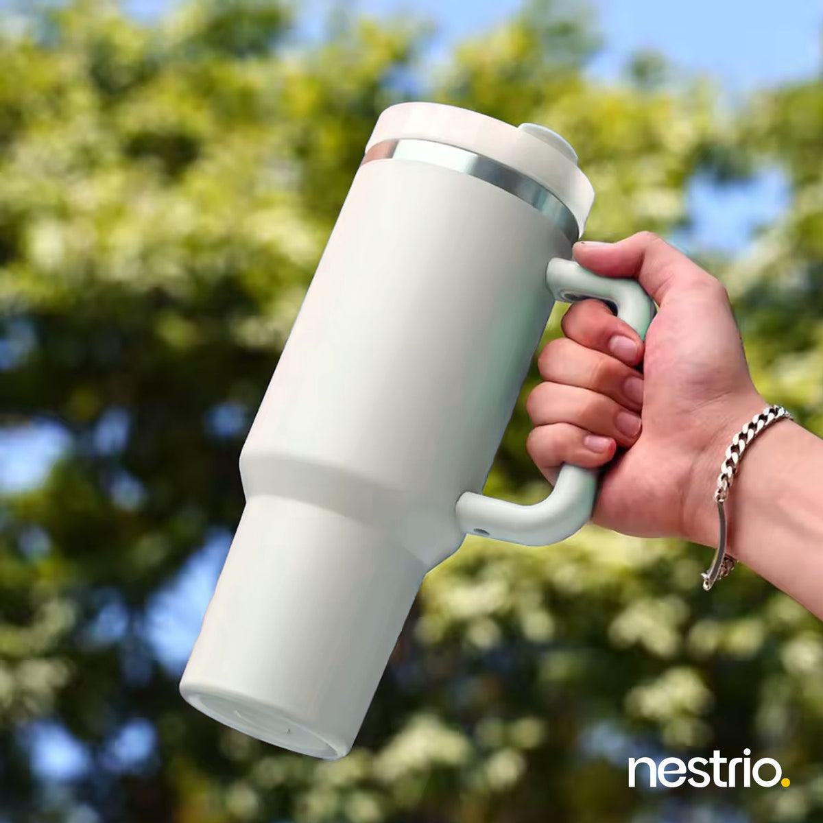 Stanley 40 OZ H2.0 FlowState White Tumbler