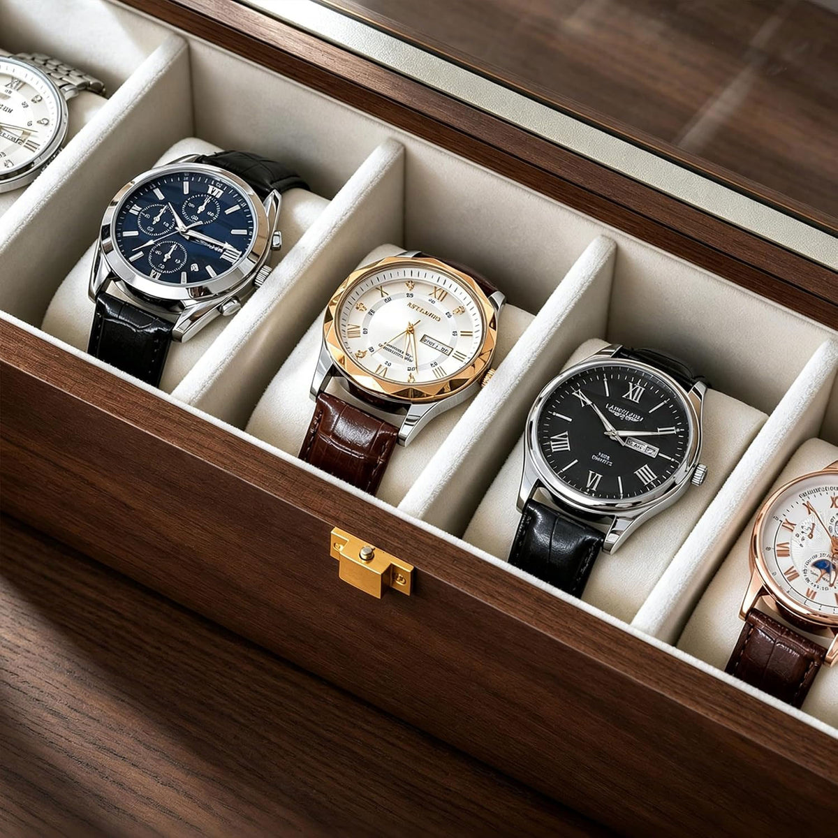 Watch Display Organizer Box 6 Slots