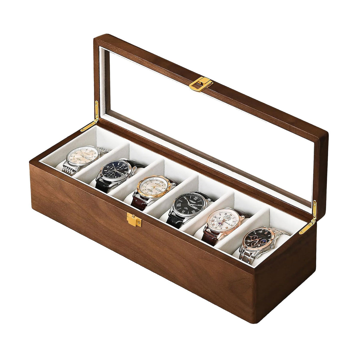 Watch Display Organizer Box 6 Slots