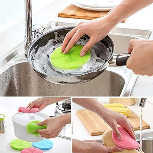 Silicon Dish Washing Scrubber Pad